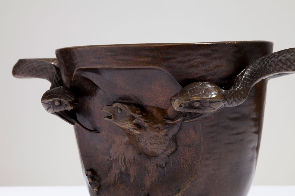 Edgar Brandt Snake Cachepot